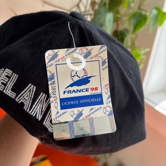vintage 1998 France World Cup Coupe du Monde IRELAND SCRIPT Adidas hat NWT socce - Picture 4 of 11